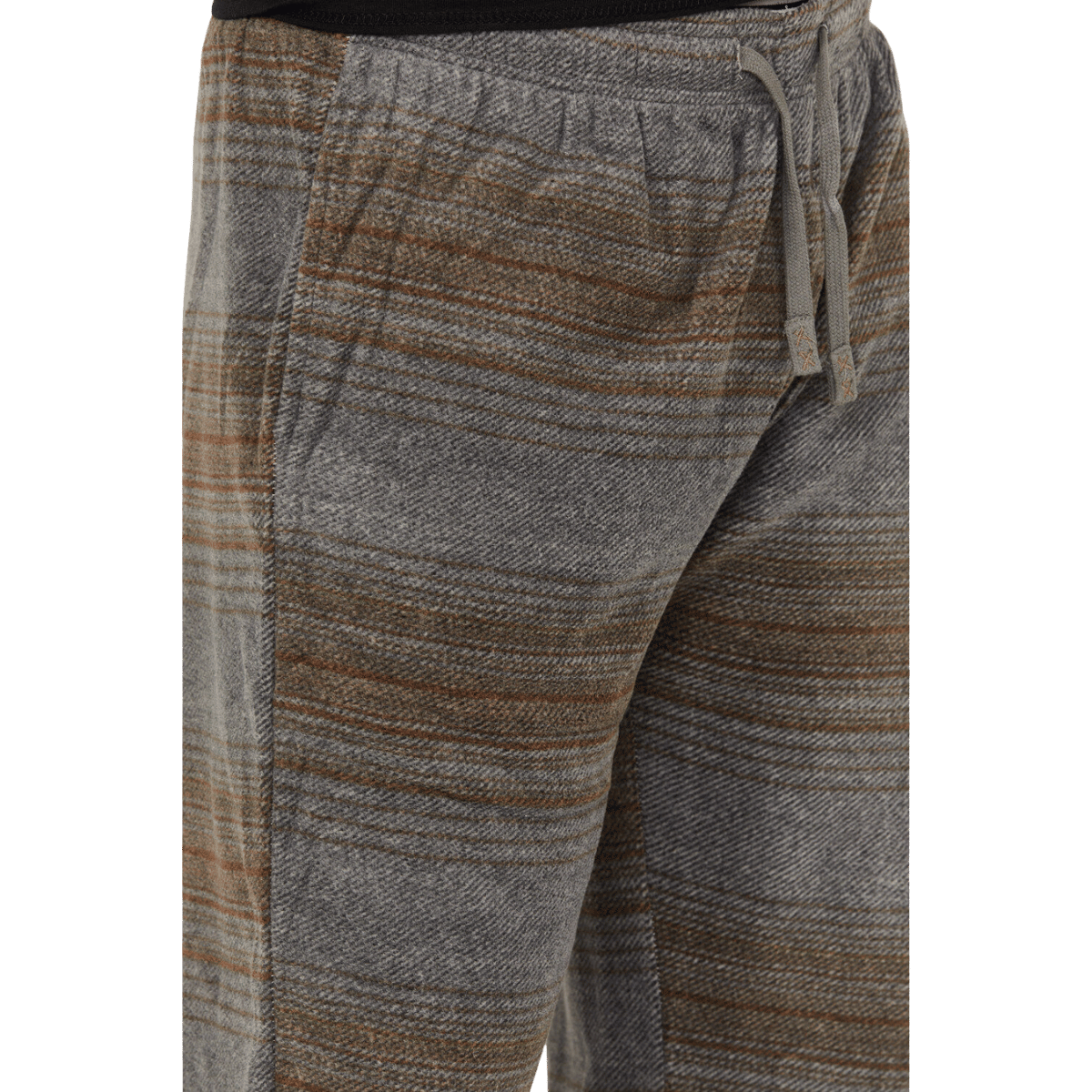 DAKOTA GRIZZLY MEN'S LAMBERT FLEECE PANTS - STORM FRONT - CLOSE-UP VIEW