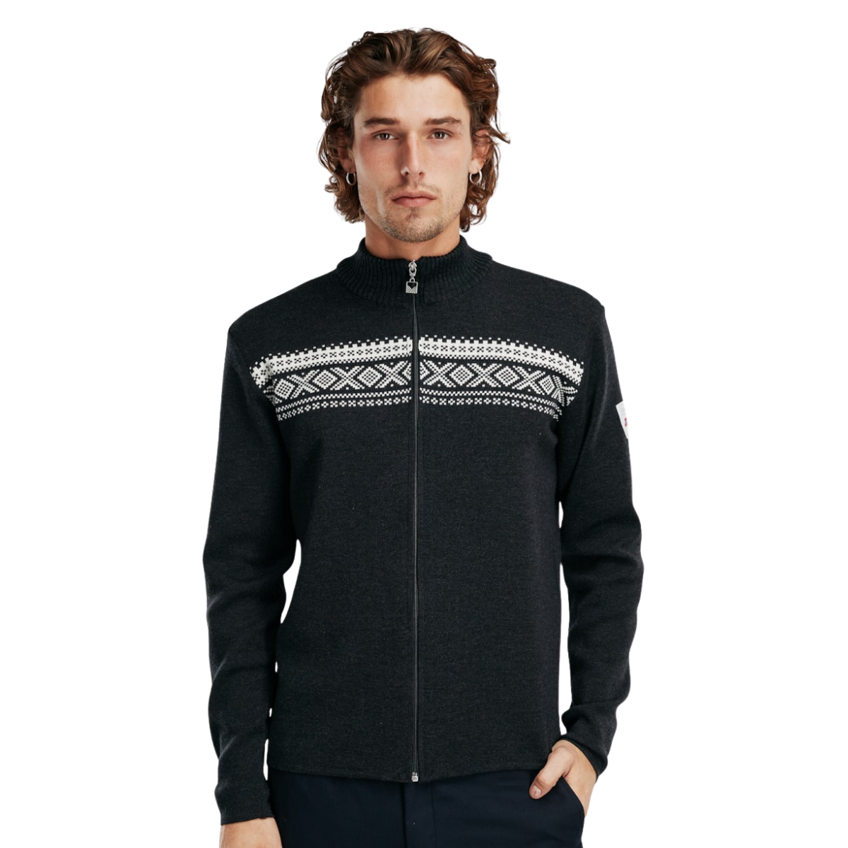 DALE OF NORWAY DALESTOLEN JACKET DARK CHARCOAL OFF WHITE