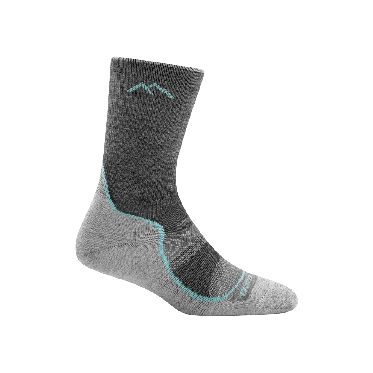 DARN TOUGH WOMEN'S LIGHT HIKER MICRO CREW LIGHT WEIGHT CUSHION - SLATE