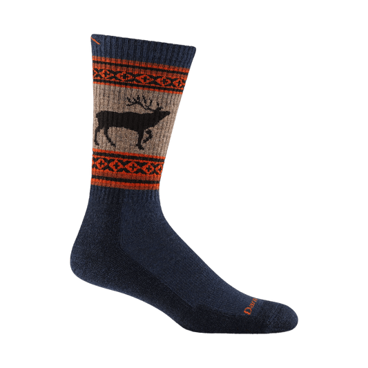 DARN TOUGH MEN'S VANGRIZZLE BOOT MIDWEIGHT CUSHION SOCKS ECLIPSE