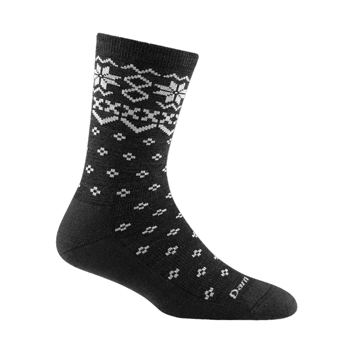 DARN TOUGH WOMEN'S SHETLAND CREW LIGHTWEIGHT SOCKS CHARCOAL