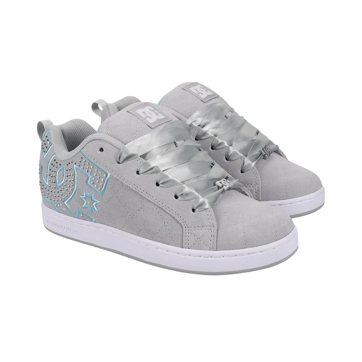DC BOOTS W COURT GRAFFICK BOA SB BOOT GRAY SILVER