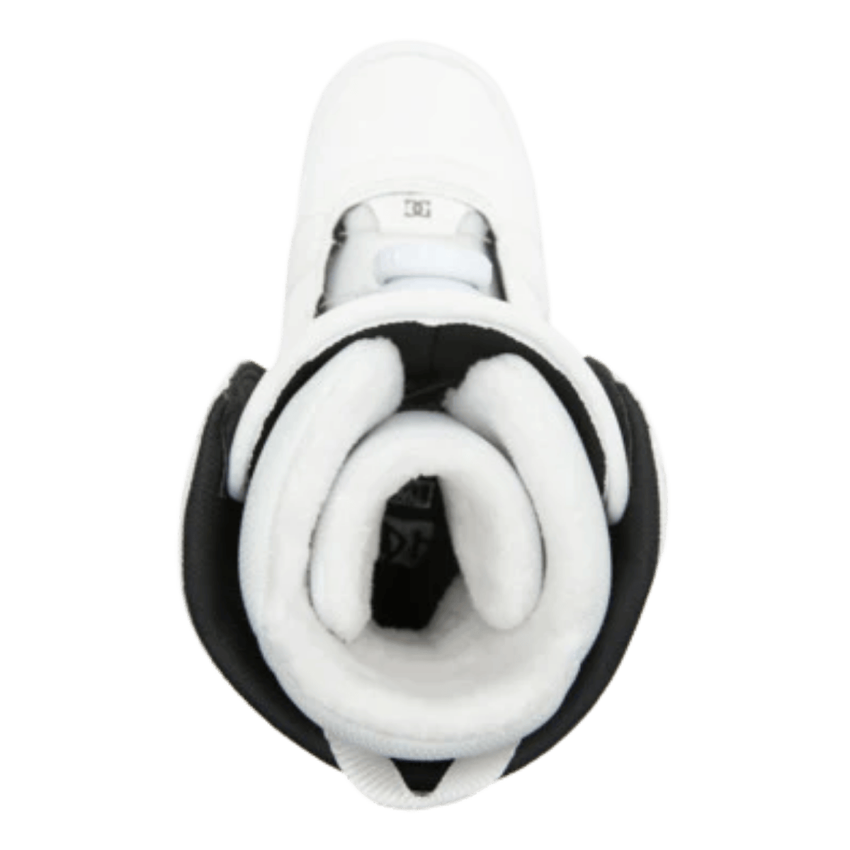DC BOOTS WOMEN'S LOTUS SNOWBOARDING BOOTS - WHITE/WHITE - TOP VIEW