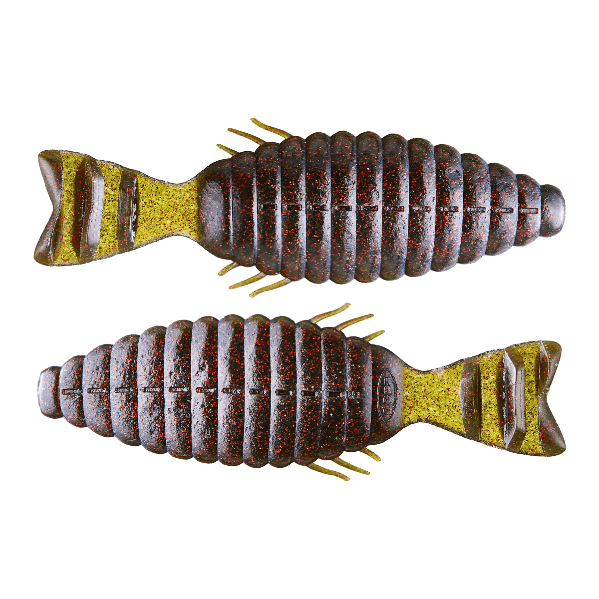 DEPS BULL FLAT CREATURE BAIT - WATERMELON RED FLAKE