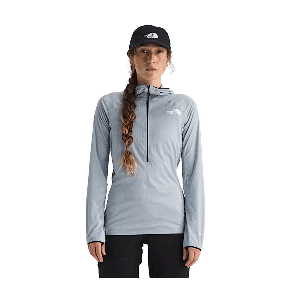 NORTH FACE WOMEN'S SUMMIT DIRECT SUN HOODIE - FROST GREY