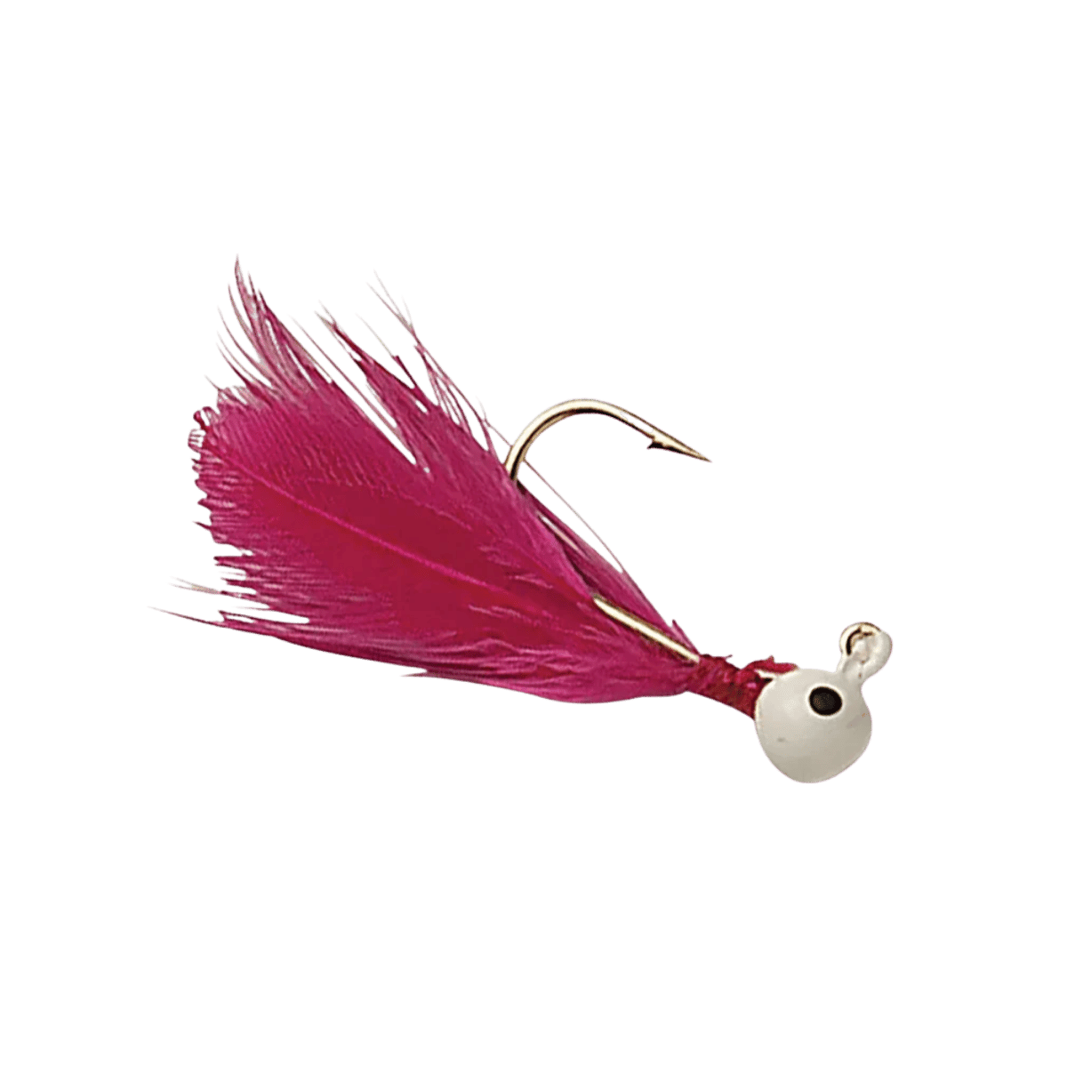 DOUBLE OO FLU-FLU JIG WHITE PINK IMAGE