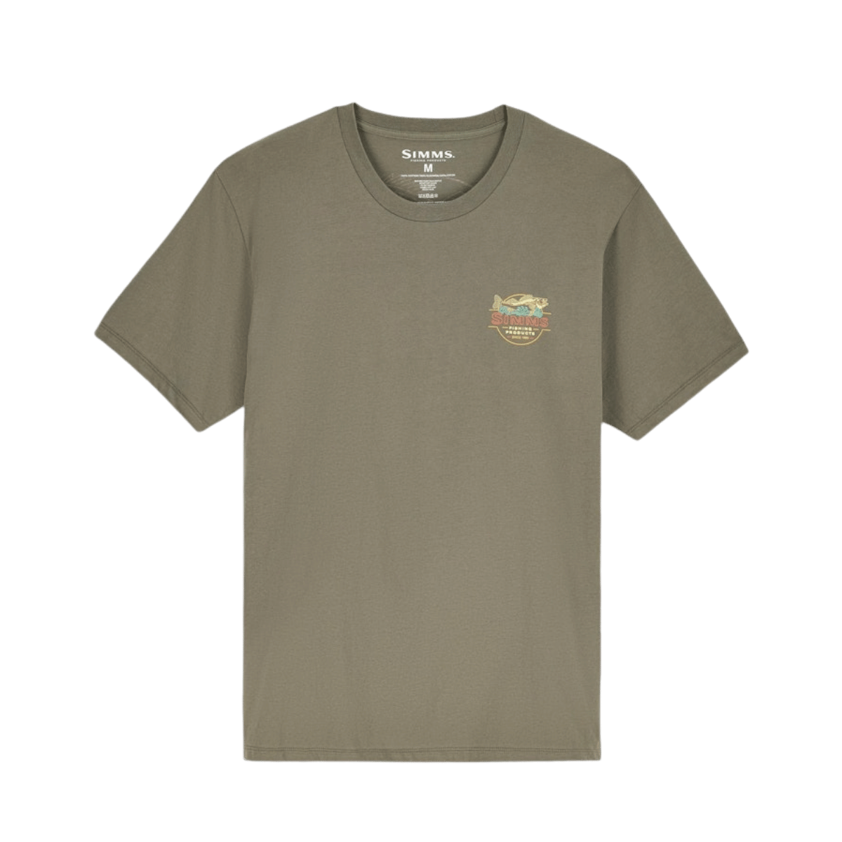 SIMMS MEN'S NEON DRAFT T-SHIRT - ARMY GREEN