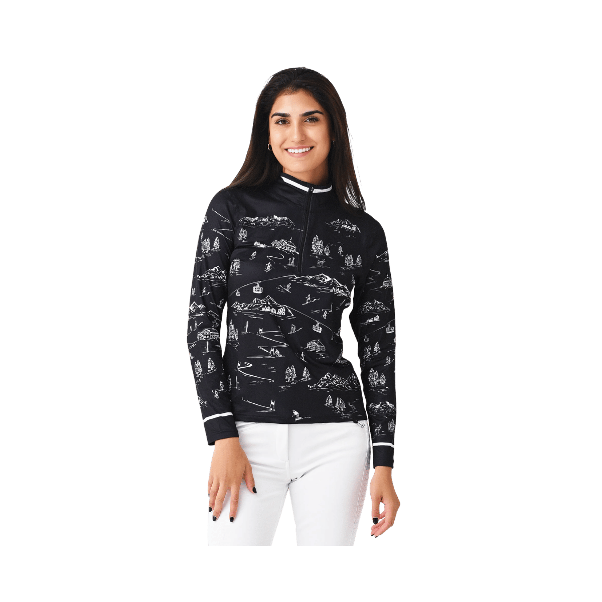 KRIMSON KLOVER WOMEN'S DRIFTER 1/4 ZIP - BLACK