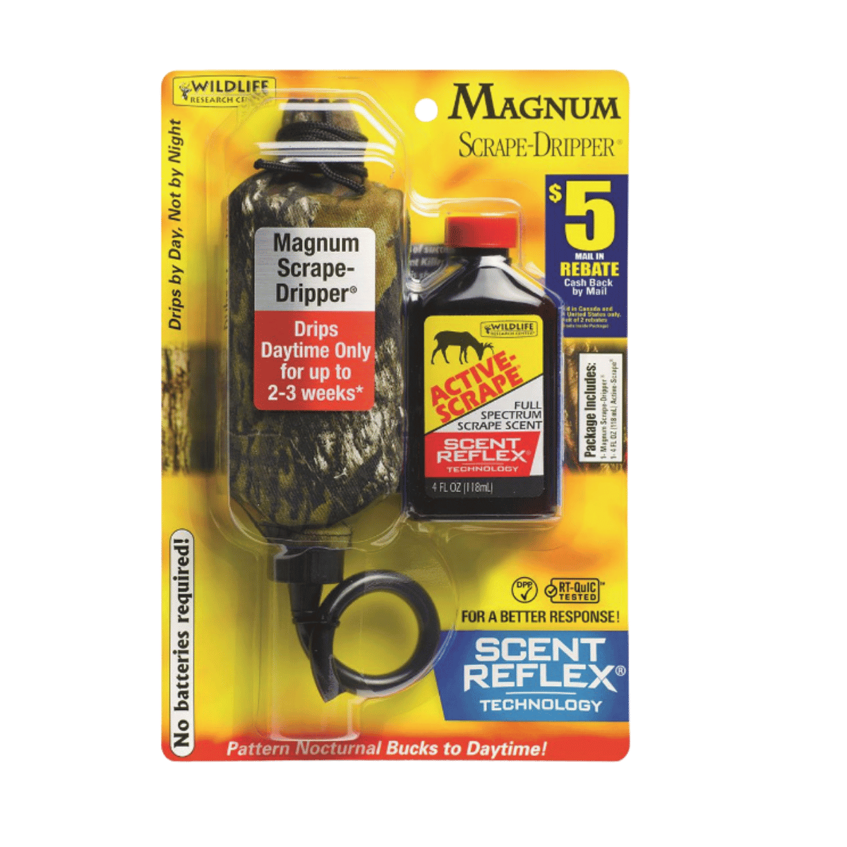 WILDLIFE RESEARCH DEER SCENT COMBO – MAGNUM DRIPPER & ACTIVE-SCRAPE 4OZ