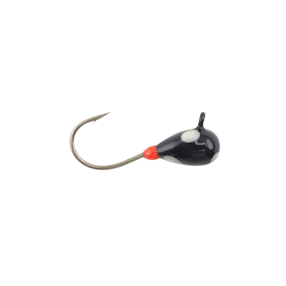 CLAM DROP JIG SZ10 - 7/64OZ - BLACK/GLOW DOT