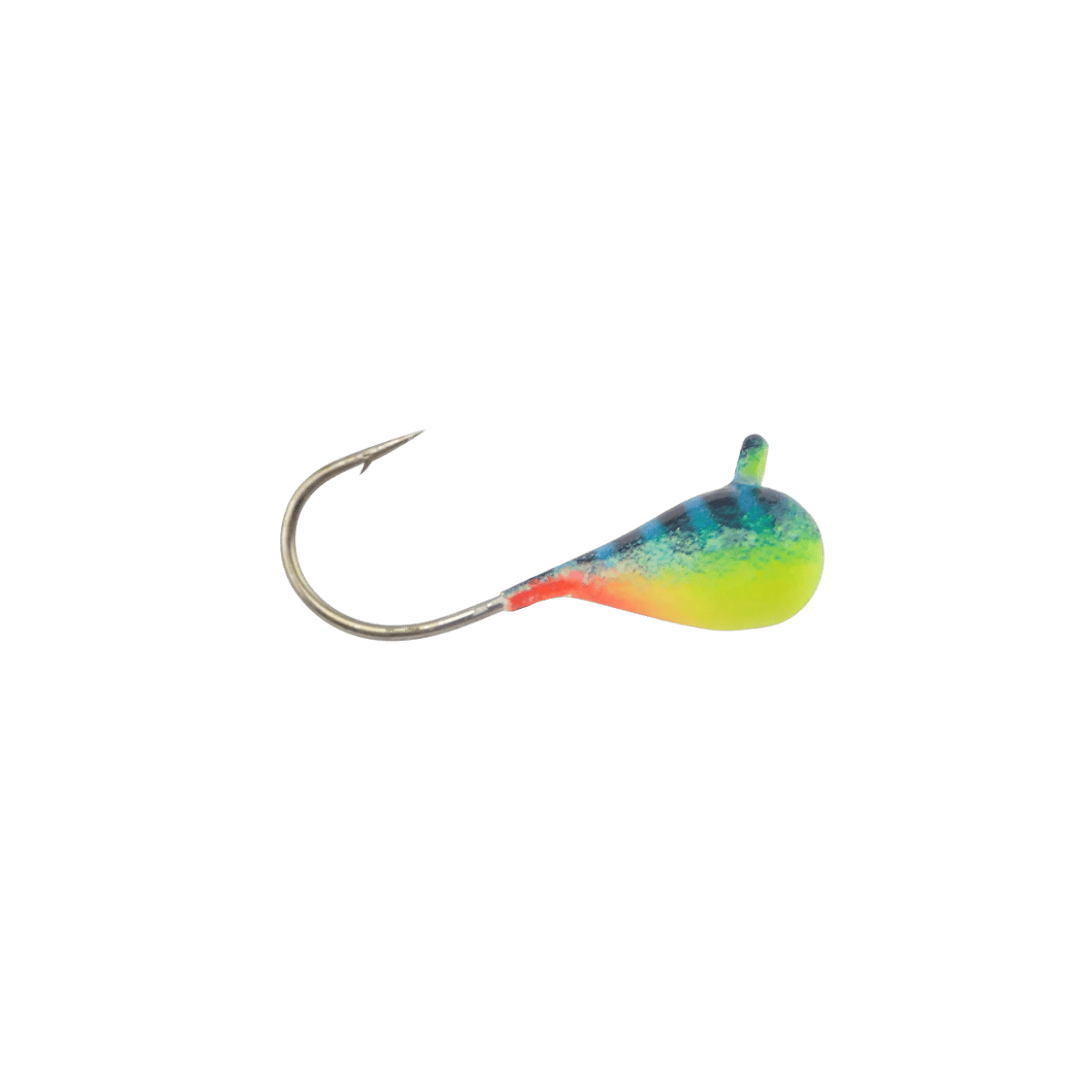 CLAM DROP JIG SZ10 - 7/64OZ - CHART/BLUE GLOW BAR