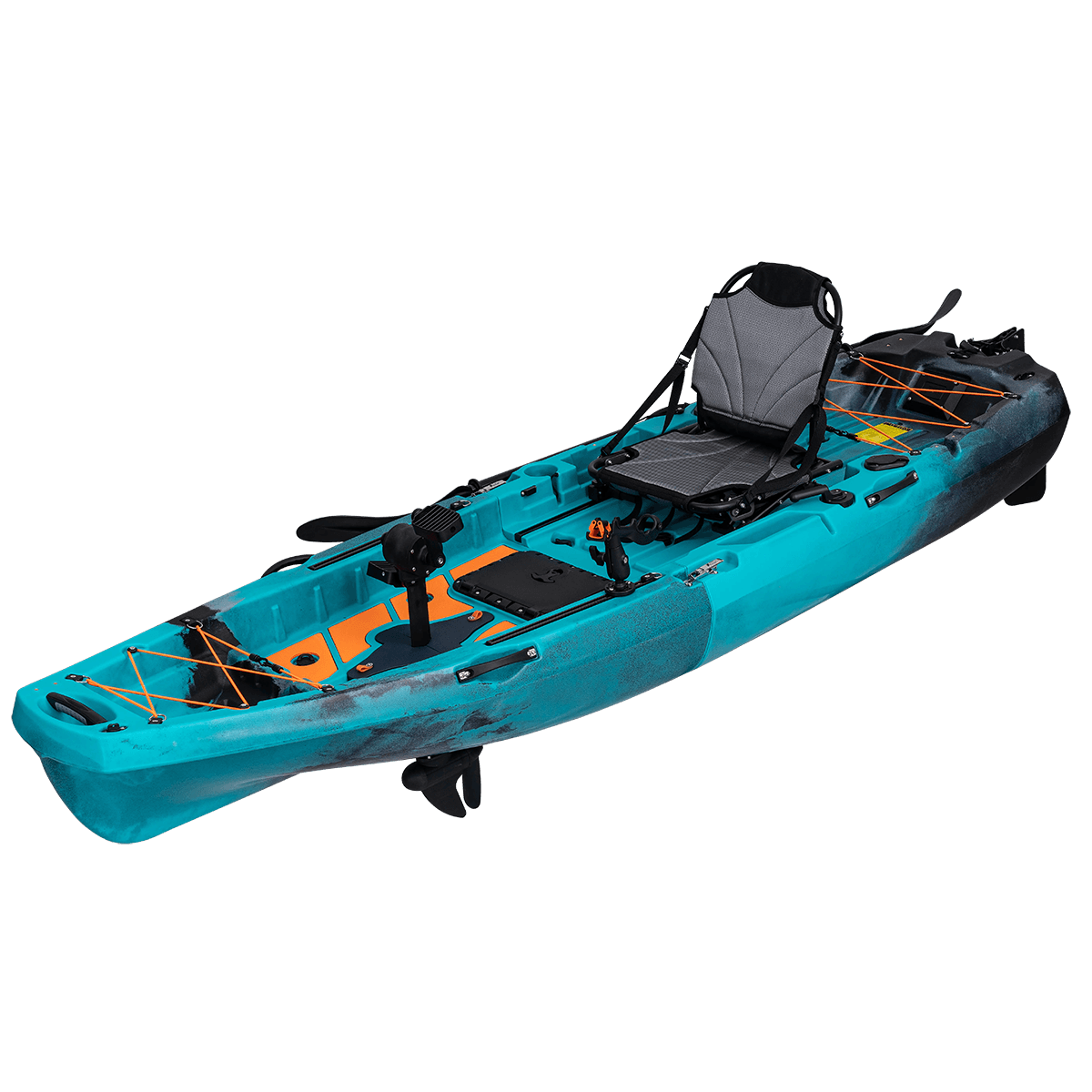ReelYaks Radar 10ft Propeller Drive Modular Fishing Kayak jellyfish