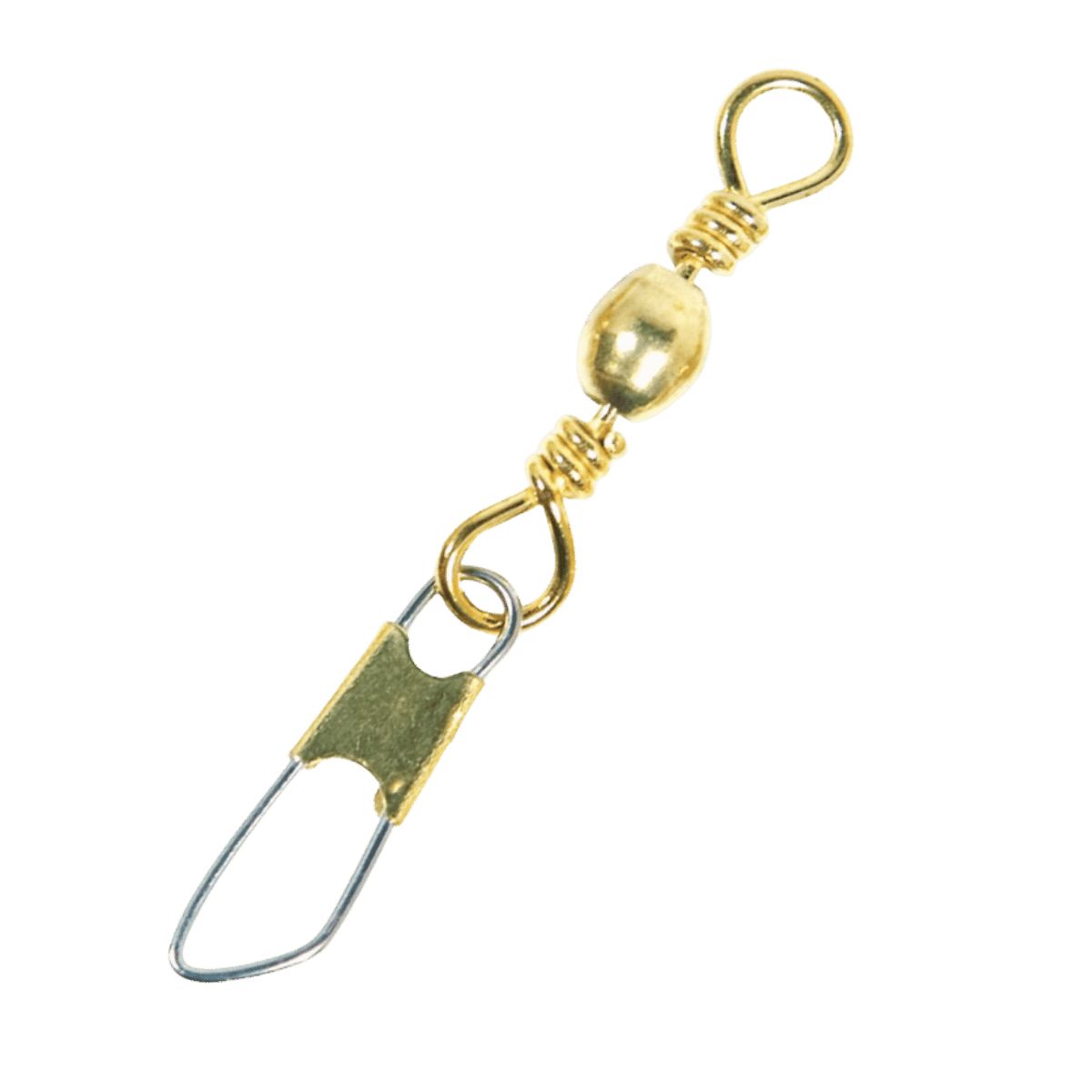 EAGLECLAW BARREL SWIVELS WITH SAFETY SNAP 7PK SIZE 14 - BRASS