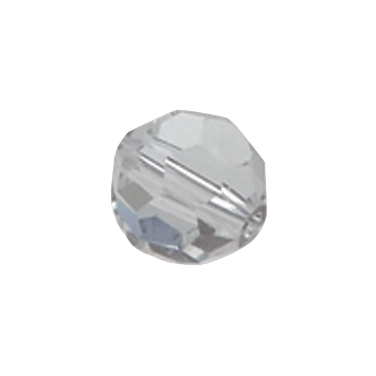 EAGLE CLAW LAZER FACETED GLASS BEAD 20PK CRYSTAL 8MM