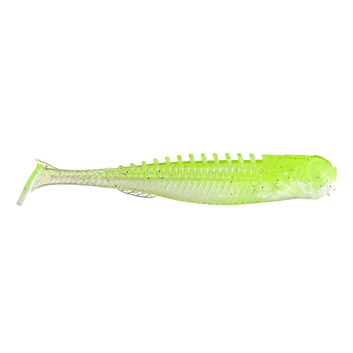 EYE-CANDY PADDLE SHAD 5PK CHARTREUSE SHAD