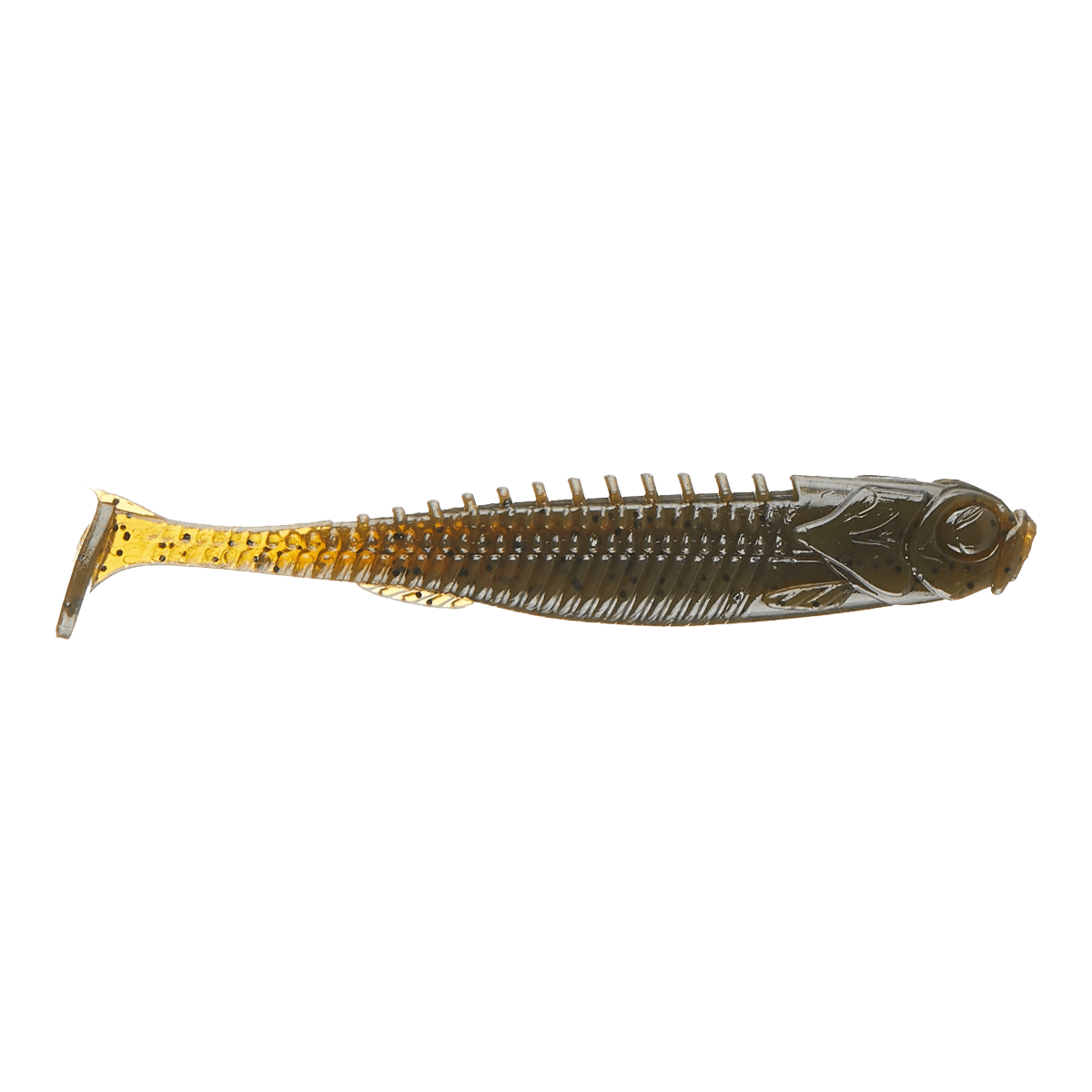 EYE-CANDY PADDLE SHAD 5PK GREEN PUMPKIN