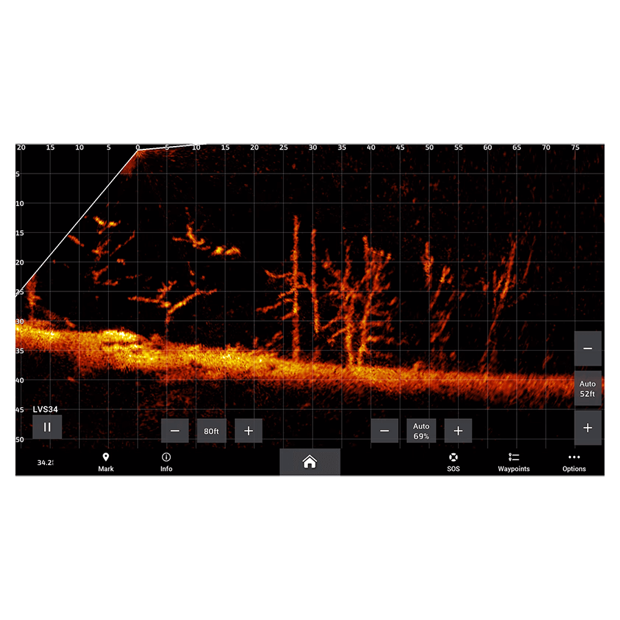 GARMIN ECHOMAP 126SV & LVS34 BUNDLE SENSORS