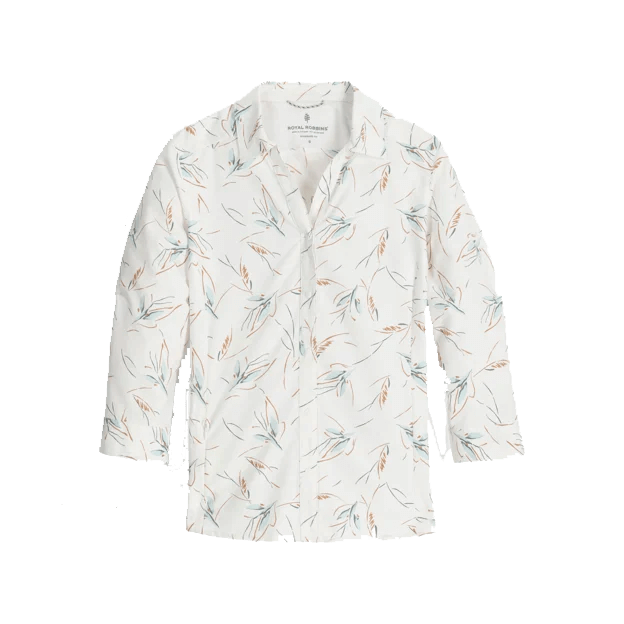 ROYAL ROBBINS WOMEN'S EXPEDITION PRO 3/4 SLEEVE - IVORY CASWELL