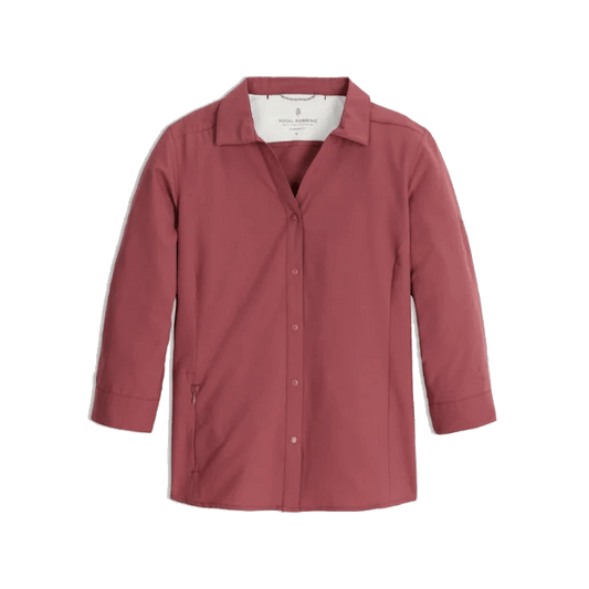 ROYAL ROBBINS WOMEN'S EXPEDITION PRO 3/4 SLEEVE - WILD RHUBARB