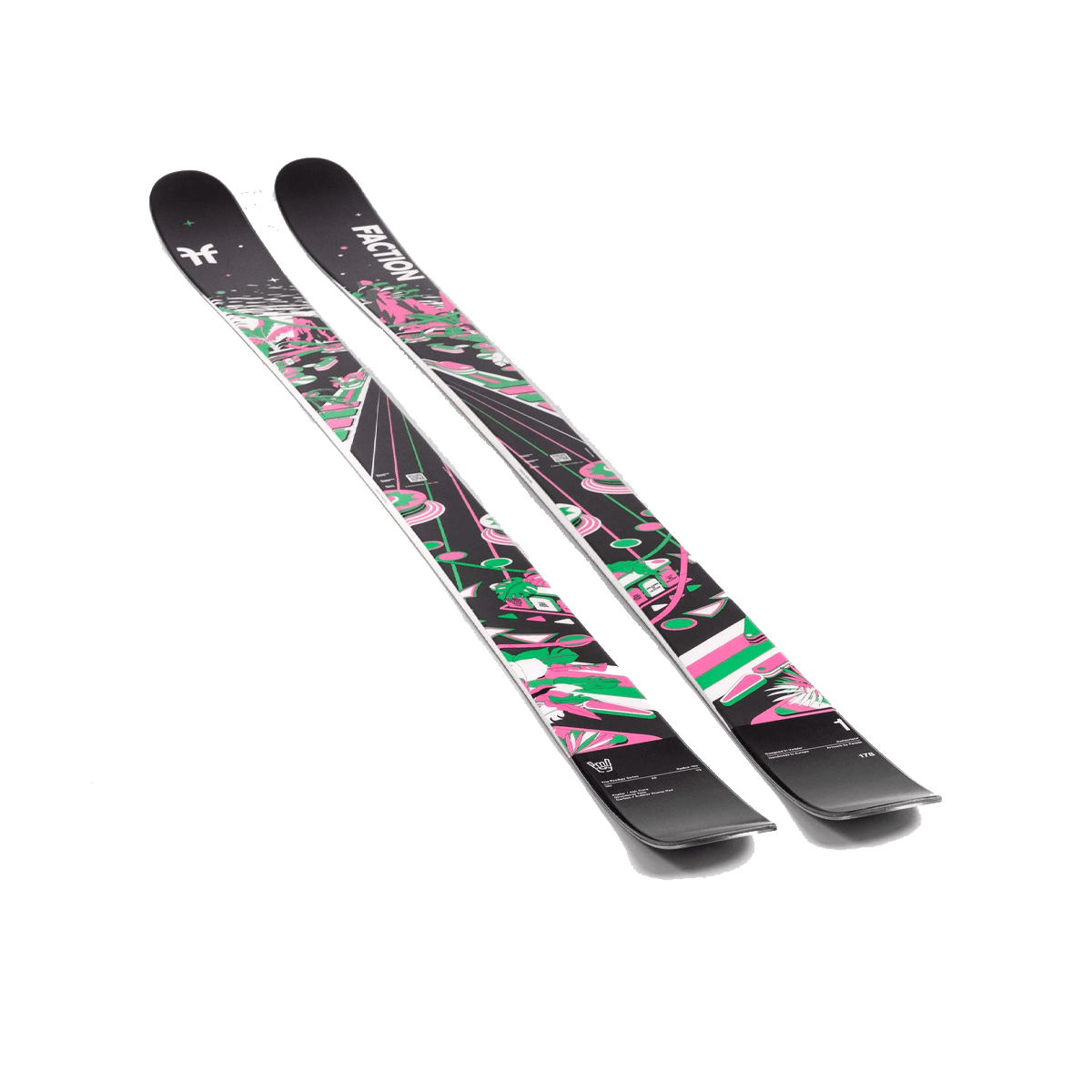 FACTION PRODIGY 1 TWIN TIP SKIS 2025 FLAT PROFILE