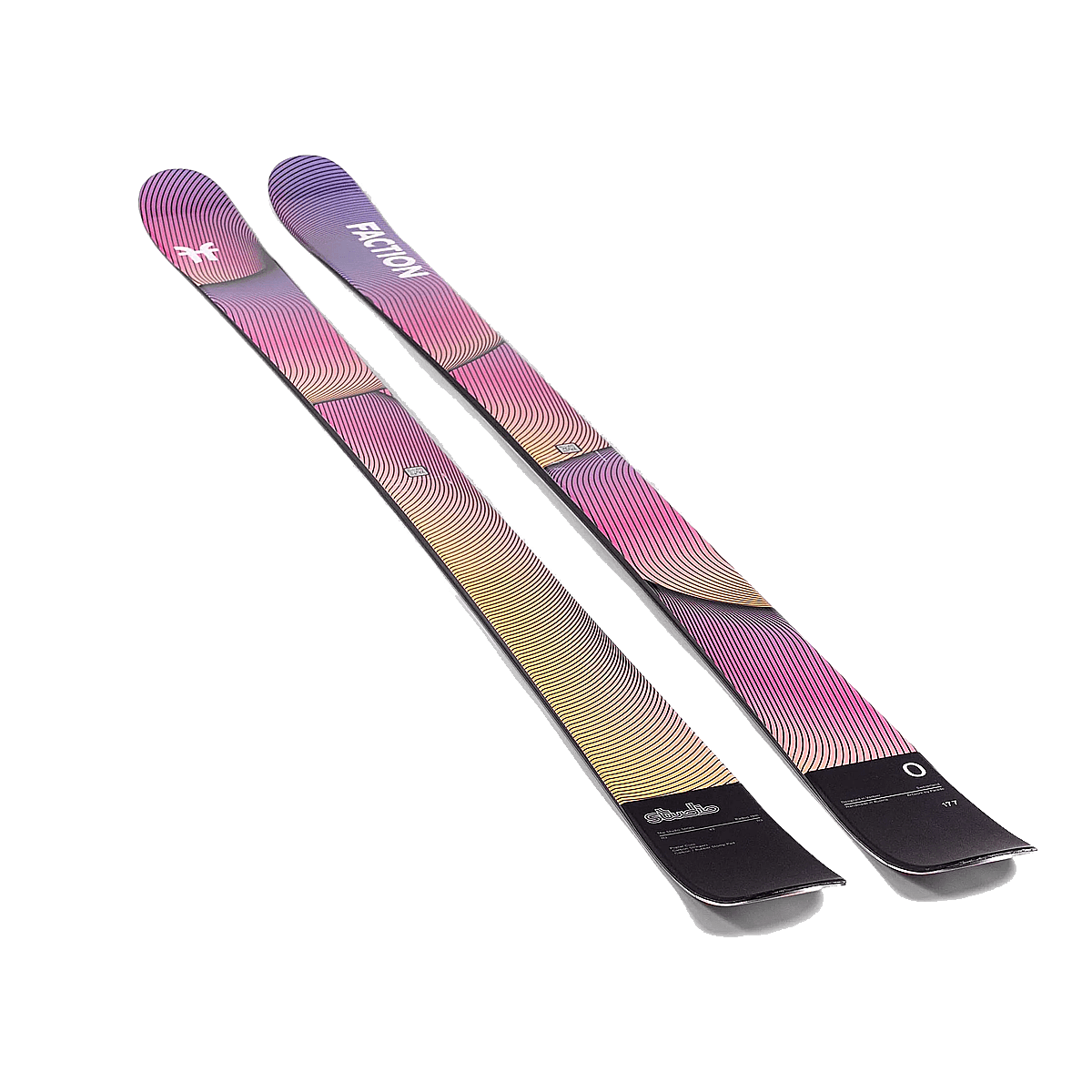FACTION STUDIO 0 TWIN TIP SKIS 2025 FLAT PROFILE