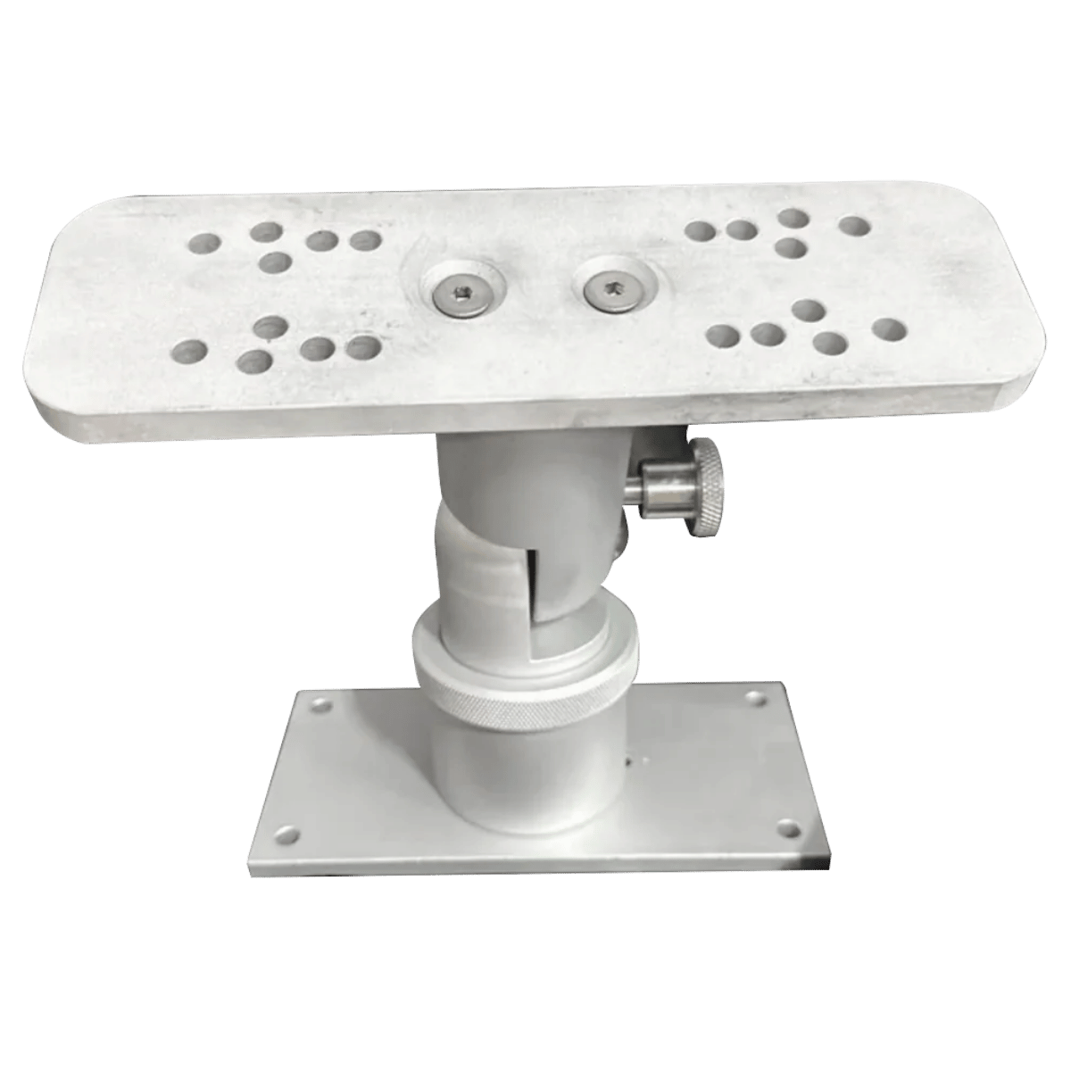 FIN GEAR EXTENDED GRAPH MOUNT 2IN - SILVER_FRONT SIDE ANGLE