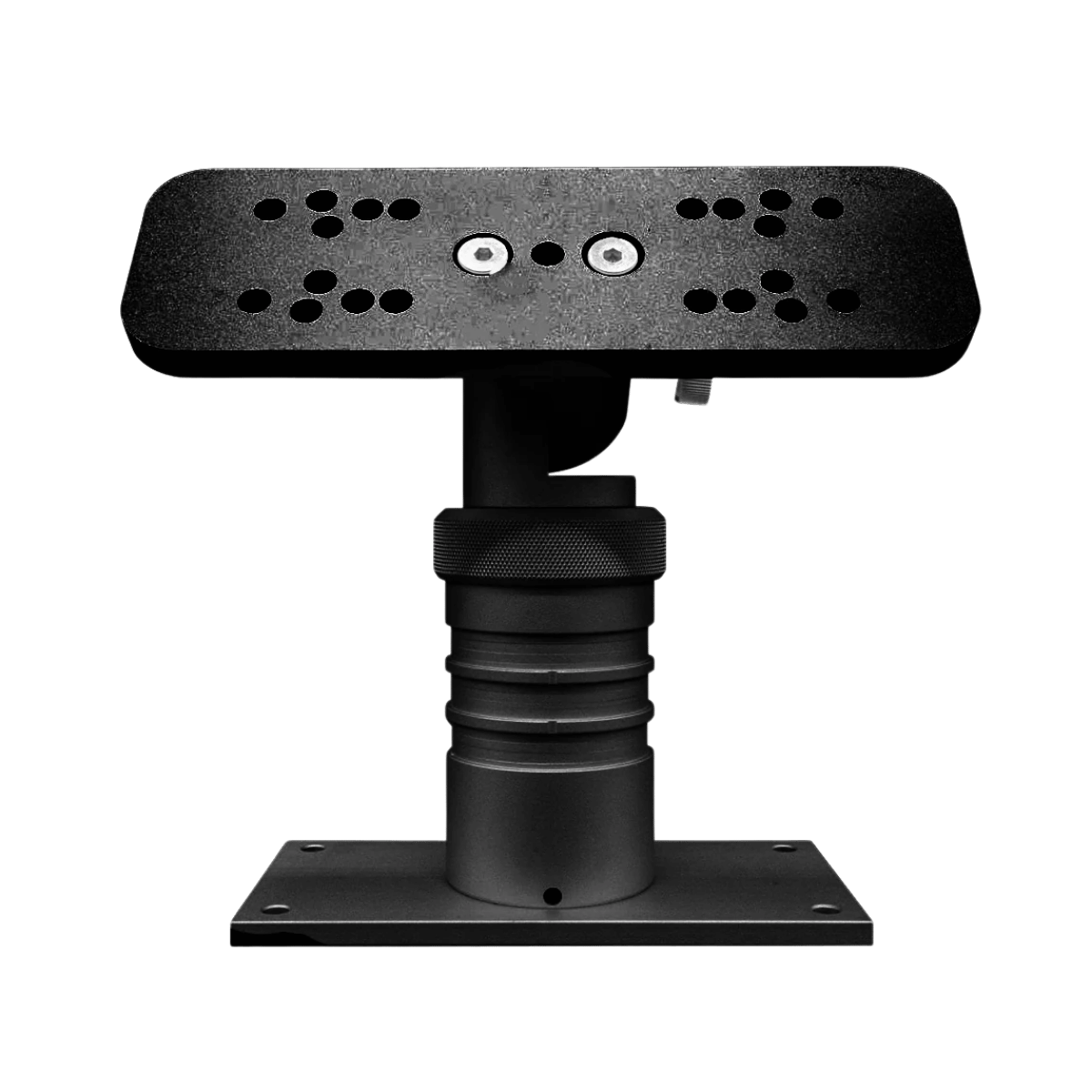 FIN GEAR 360° ROTATION SINGLE GRAPH MOUNT - 2IN - BLACK_FRONT ANGLE