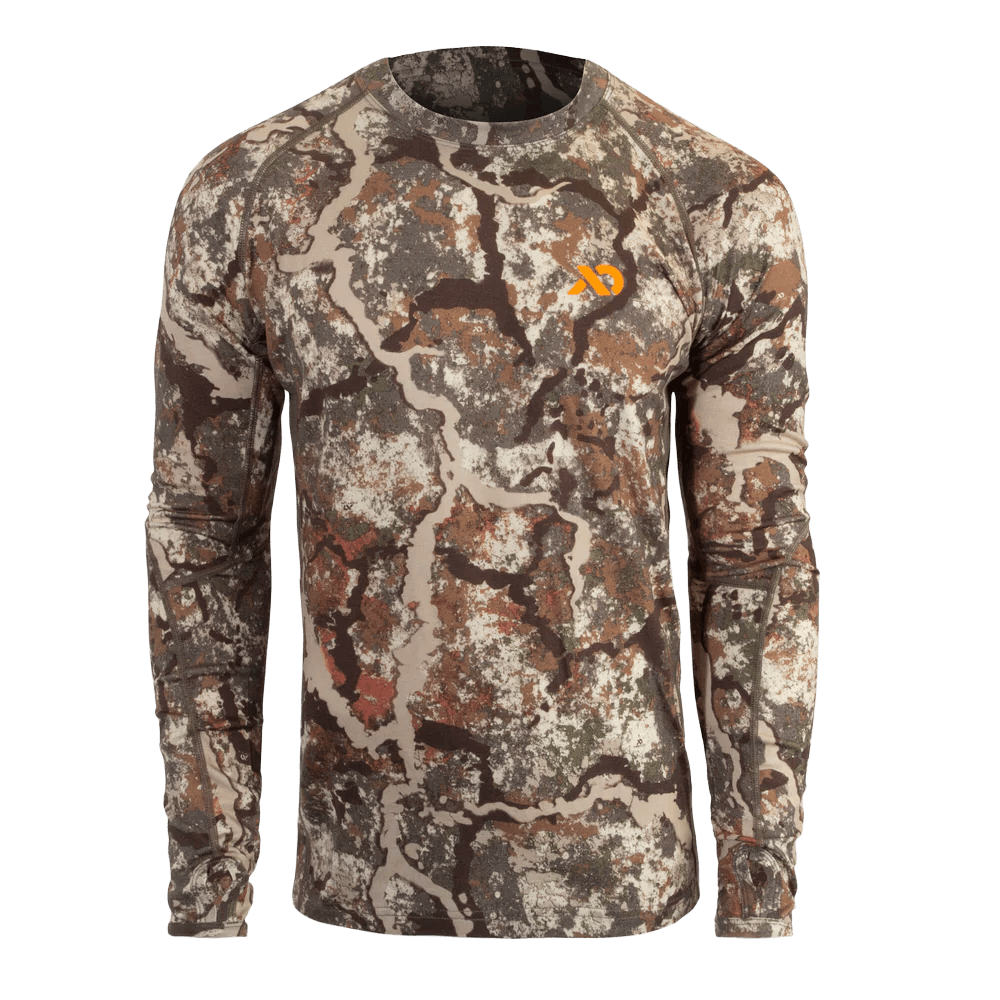 FIRST LITE MEN'S WICK LONG SLEEVE CREW - SPECTER