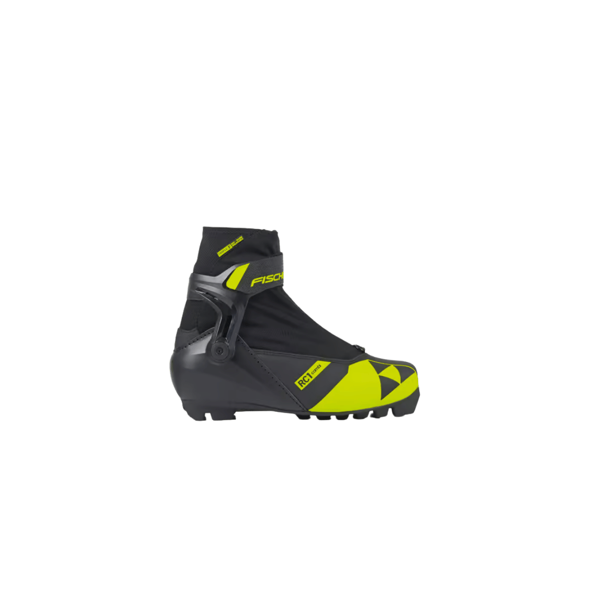 FISCHER SKIS RC1 JR COMBI XC BOOTS BLACK YELLOW