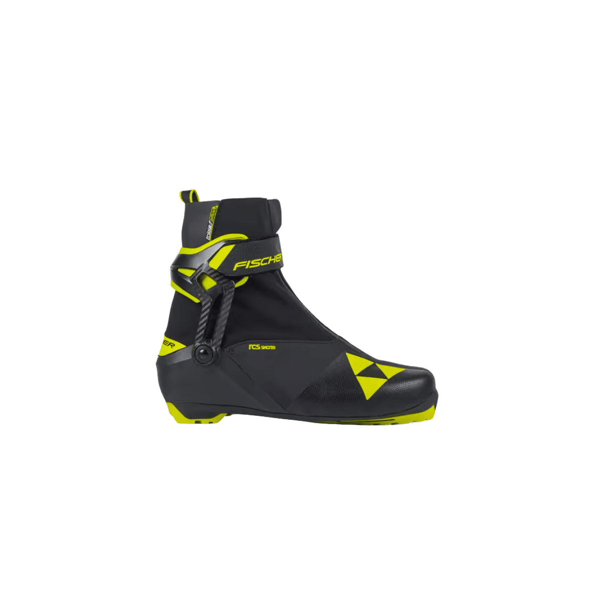 FISCHER SKIS RCS SKATE XC BOOT BLACK YELLOW