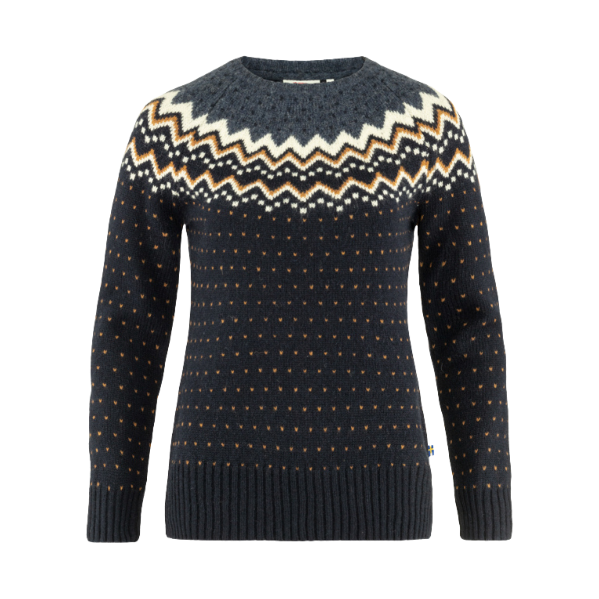 FJALLRAVEN W OVIK KNIT SWEATER DARK NAVY