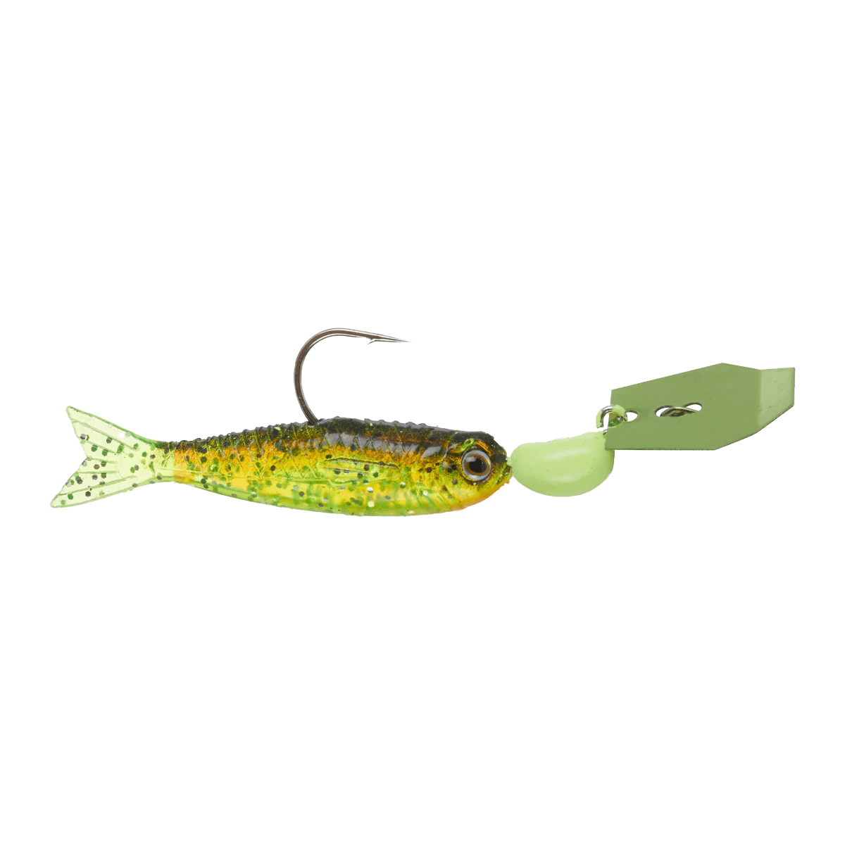 FLASHBACK MINI CHATTERBAIT 1/16 Oz & 1/8 Oz CHARTREUSE FIRETIGER
