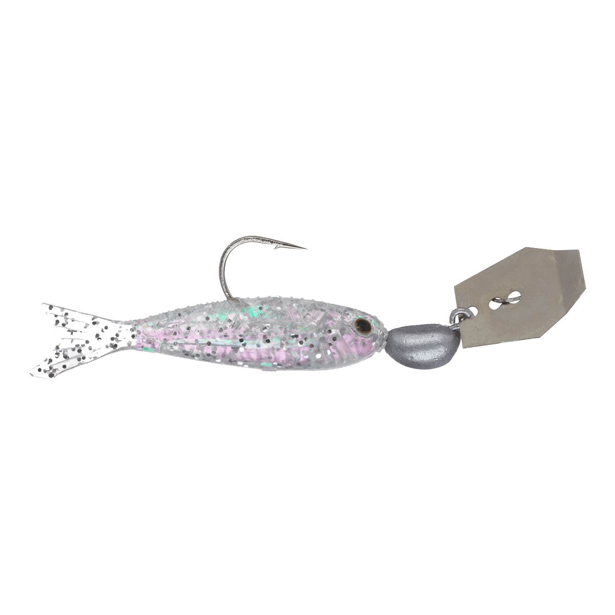 FLASHBACK MINI CHATTERBAIT 1/16 Oz & 1/8 Oz SILVER NATURAL