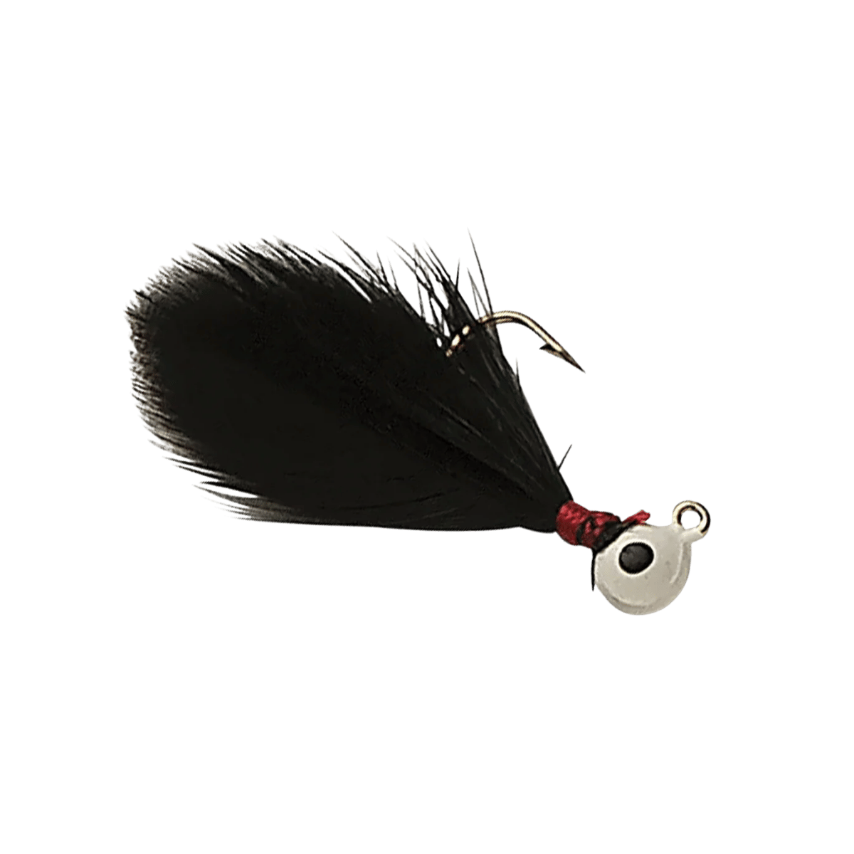 FLU FLU DOUBLE OO FLU-FLU JIG WHITE BLACK IMAGE