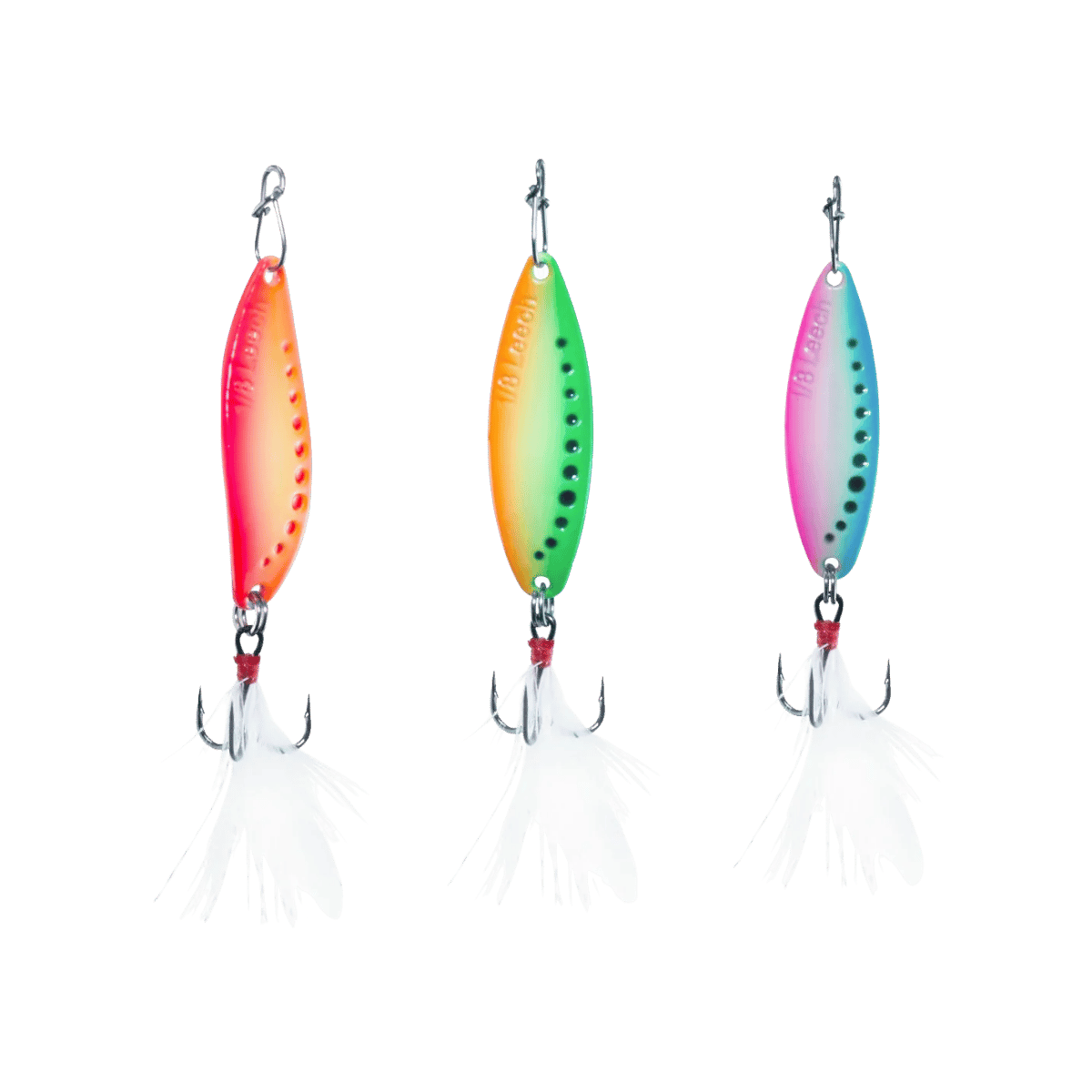 CLAM PANFISH LEECH FLUTTER SPN KIT - 1/32OZ - GLOWS