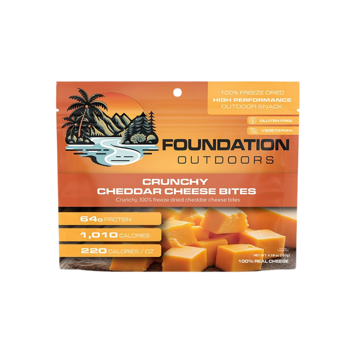 FOUNDATION OUTDOORS CHEDDAR CHEESE CUBE SNACK IMAGE