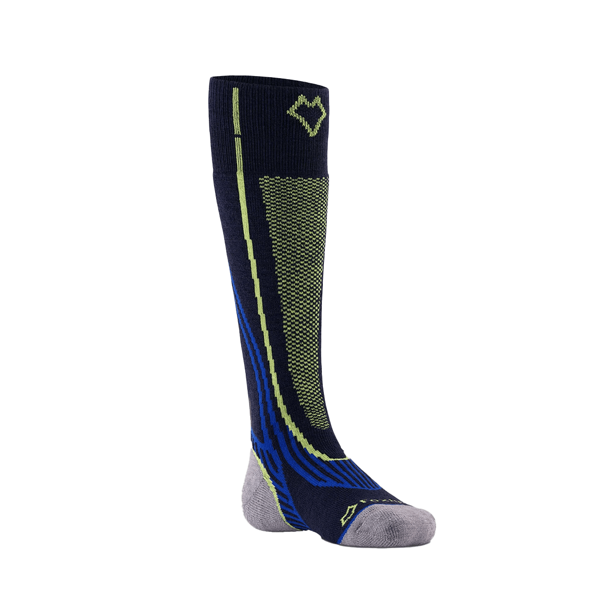 FOX RIVER KIDS' SNOWPASS MEDIUM WEIGHT OTC SKI SNOWBAORD SOCKS NAVY