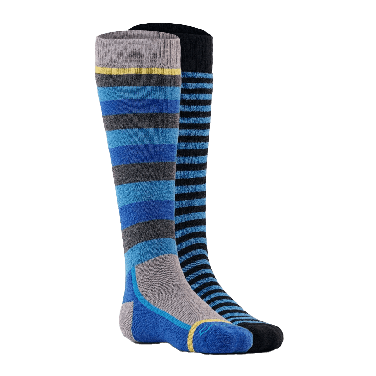FOX RIVER KID'S SNOW DAY MEDIUM WEIGHT OTC SOCKS 2PK BLUE ASSORT