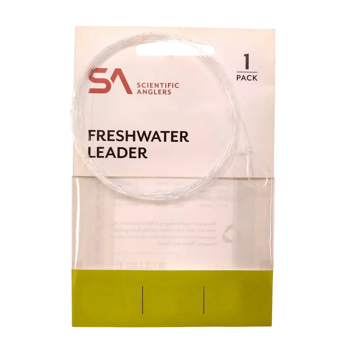 SCIENTIFIC ANGLERS FRESHWATER NYLON LEADERS 9FT - 7X - CLEAR