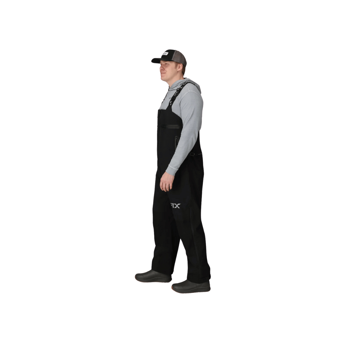FROGG TOGGS FTX ELITE BIB - BLACK - SIDE VIEW