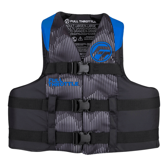 FULL THROTTLE ADULT NYLON LIFE JACKET - BLUE