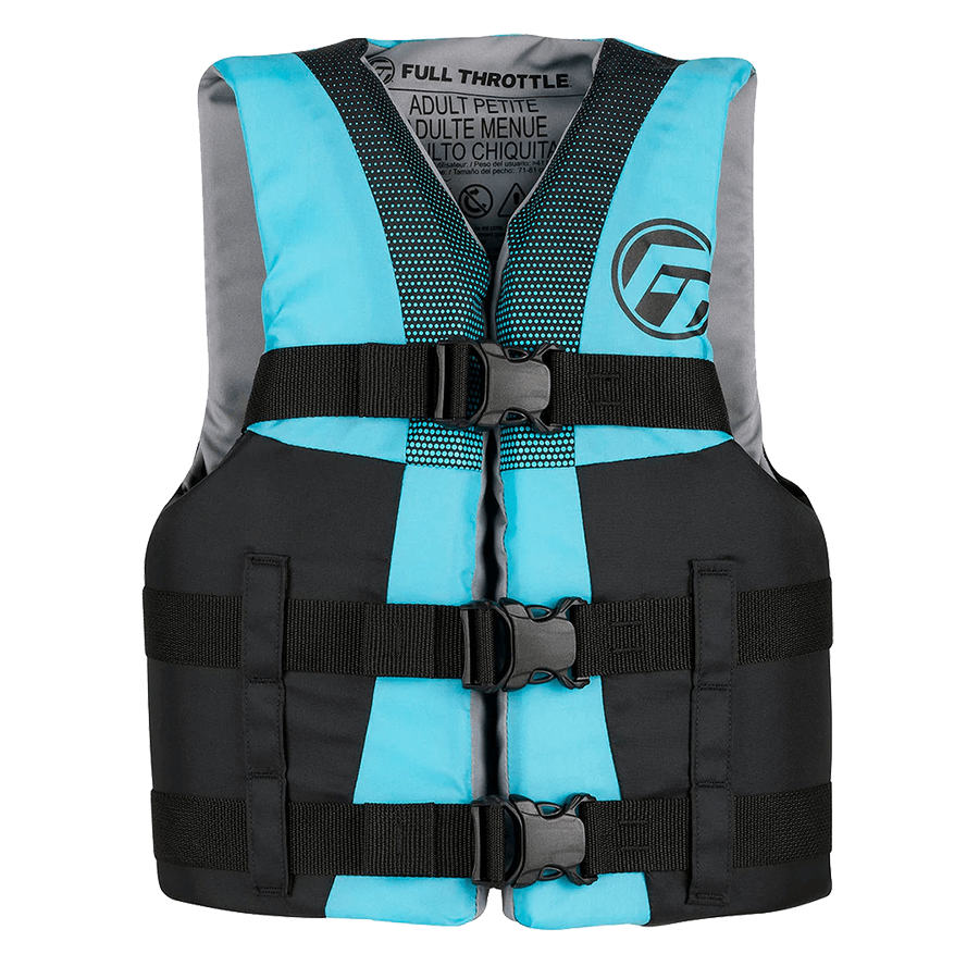 FULL THROTTLE TEEN NYLON LIFE JACKET - AQUA