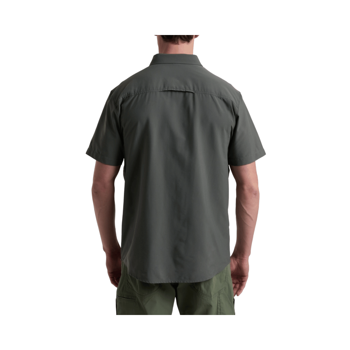 KUHL MEN'S FUSE SHORT SLEEVE - CARBON - BACK VIEW