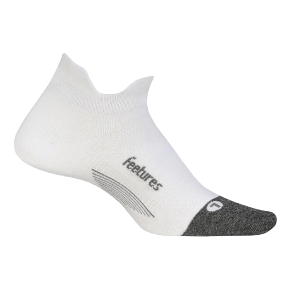 FEETURES ELITE ULTRA LIGHT NO SHOW TAB SOCKS WHITE