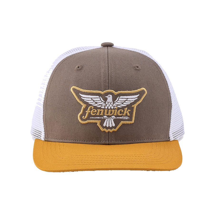 FENWICK TRI COLOR LOGO TRUCKER HAT - BLUFF
