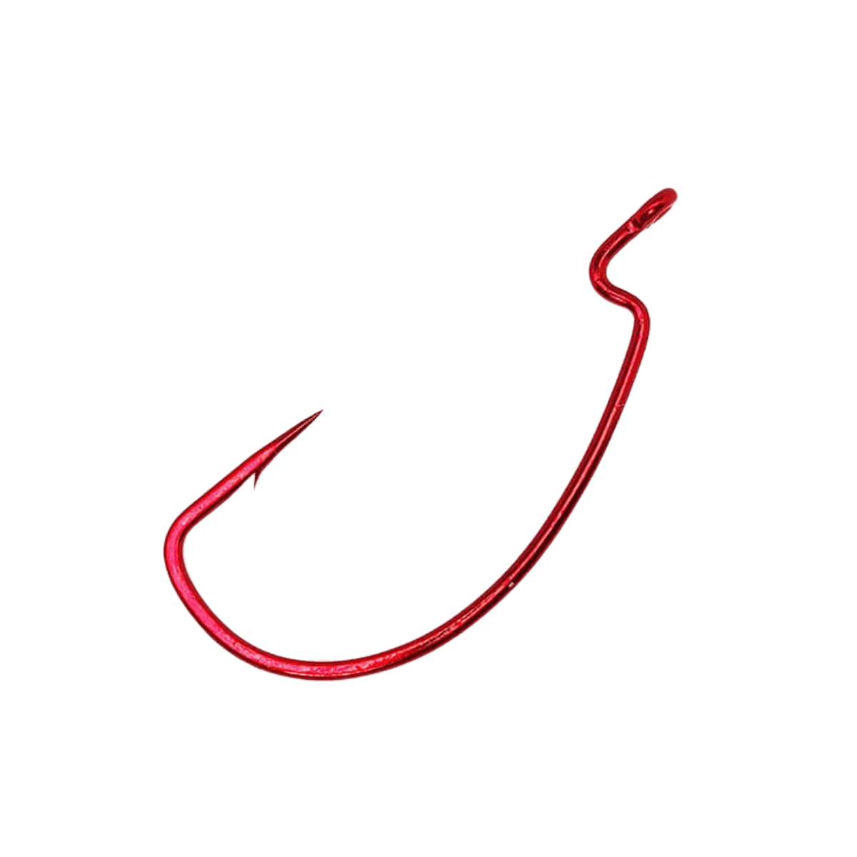 GAMAKATSU SUPERLINE OFFSET WORM HOOK RED
