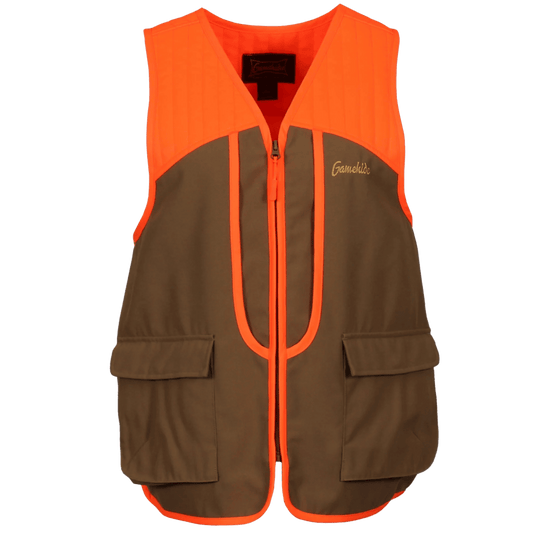 GAMEHIDE WOMENS GAMEBIRD VEST - TAN/BLAZE ORANGE