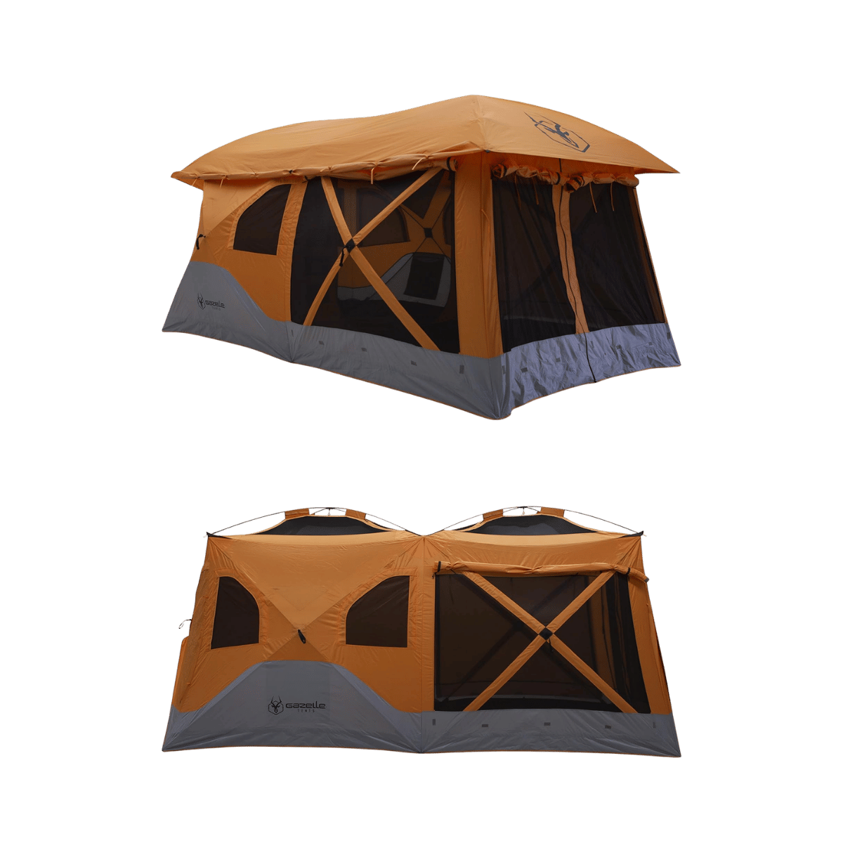 GAZELLE TENTS T4 PLUS HUB TENT/SCREEN ROOM SUNSET ORANGE