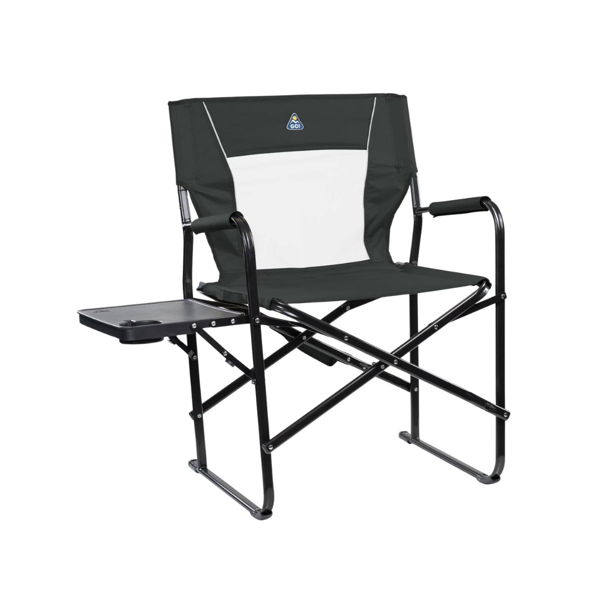 GCI OUTDOOR SLIM FOLD DIRECTOR'S CHAIR XL DARK CHARCOAL
