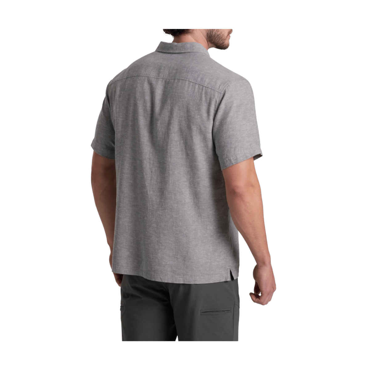 KUHL MEN'S GETAWAY SHORT SLEEVE - TITANIUM - BACK VIEW